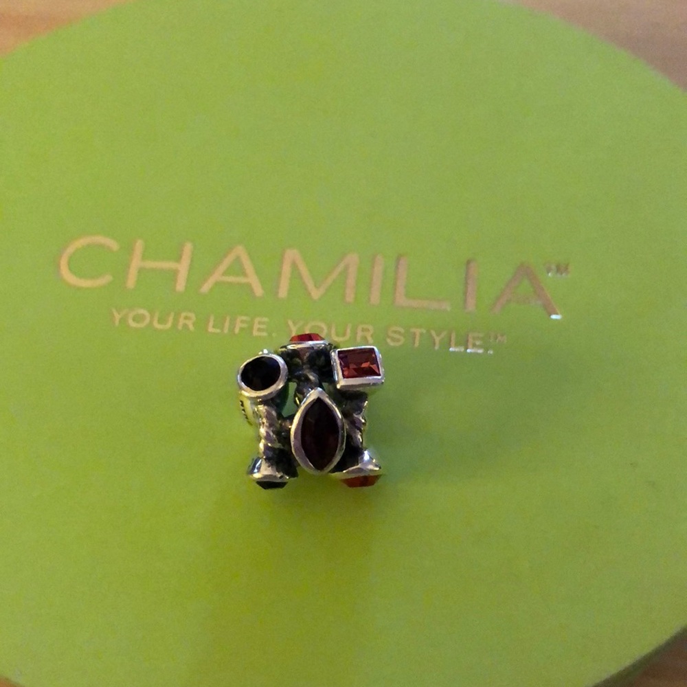 Chamilia 925 Marquis Brown Swarovski crystal charm